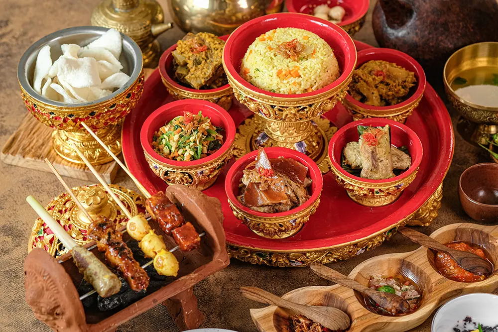 Balinese Rijsttafel Dapur Raja - menu